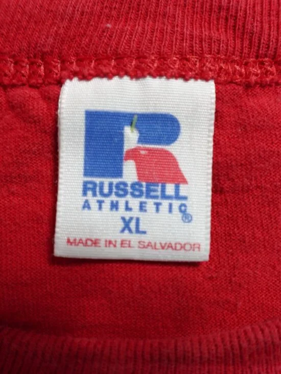Vintage Phillies Shirt XL Red Russell Athletic 2003 Philadelphia - Picture 4 of 7